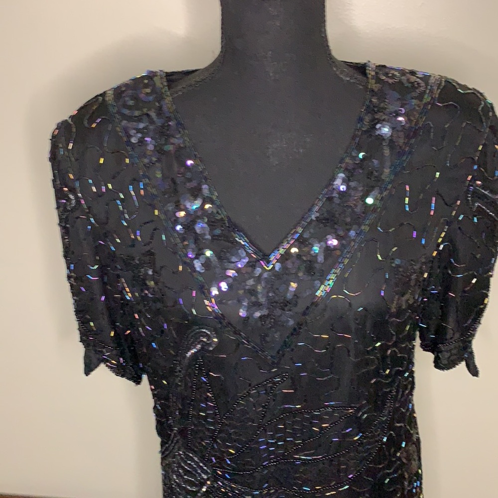 Vintage Sequin skirt set